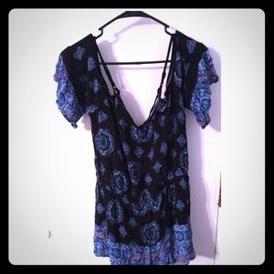 Cold shoulder romper